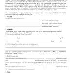 Free Subletting Agreement Template Forms Subletting Agreement Template