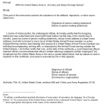 Sworn Affidavit Sample 