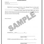 Free Sworn Affidavit Template Forms Sworn Affidavit Template
