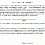 Talent Contract