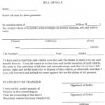 Tractor Bill Of Sale 