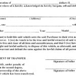 Tractor Bill Of Sale 