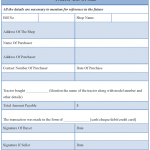 Tractor Bill Of Sale 