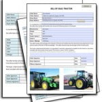 Tractor Bill Of Sale 