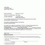Vacate Notice 