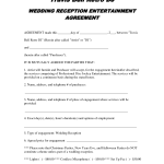 Printable Wedding Dj Contract Form Wedding Dj Contract
