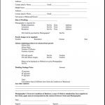 Wedding Photography Contract Template