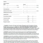 Wedding Photography Contract Template