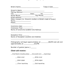 Wedding Photography Contract Template